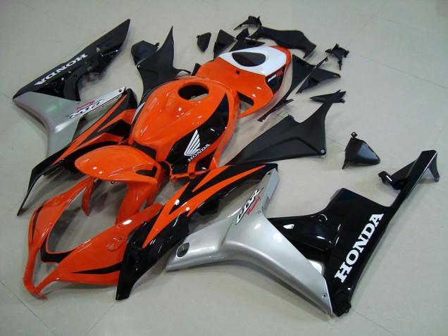 Arancia Argento Nero Kits Carenatura Iniezione CBR 600 RR 2007-2008 Arancia Argento Nero Kits Carenatura Iniezione CBR 600 RR 2007-2008