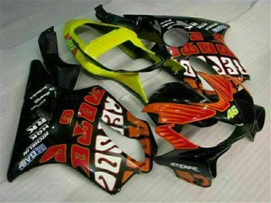 Arancia Nero Kit Carenatura Completa CBR 600 F4i 2001-2003