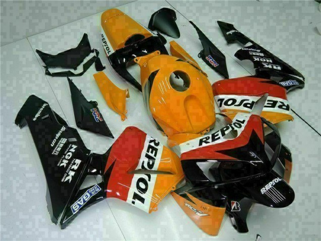 Arancia Nero Repsol Kit Carenatura CBR 600 RR 2005-2006 Arancia Nero Repsol Kit Carenatura CBR 600 RR 2005-2006