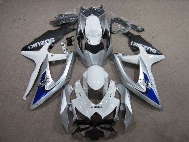 Argento Blu Bianco Carene GSXR 600 K8 2008-2010 Argento Blu Bianco Carene GSXR 600 K8 2008-2010