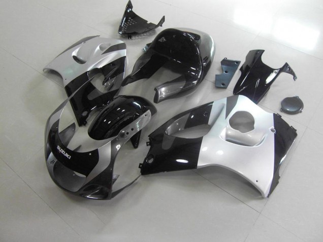 Argento Grigio Nessuna Decalcomania Carene GSXR 600 1996-2000 Argento Grigio Nessuna Decalcomania Carene GSXR 600 1996-2000