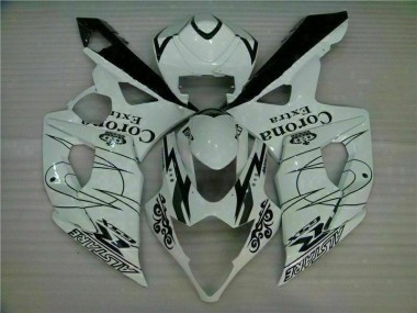Bianco ABS Plastica GSXR 1000 K5 2005-2006