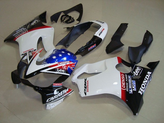 Bianco Blu DENSO HRC Carrera Carene CBR 600 F4i 2004-2007 Bianco Blu DENSO HRC Carrera Carene CBR 600 F4i 2004-2007
