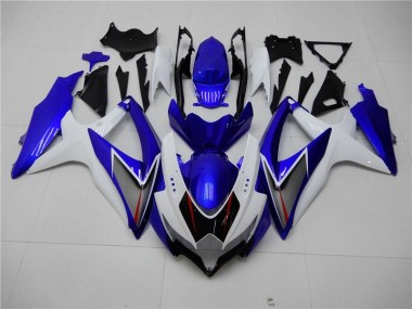 Bianco Blu Kit Carene Completa GSXR 600 / 750 K8 2008-2010