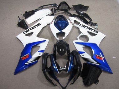 Bianco Blu Kits Carenatura Iniezione GSXR 1000 K5 2005-2006