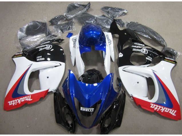 Bianco Blu Makita Carene GSXR 1300 Hayabusa 2008-2019 Bianco Blu Makita Carene GSXR 1300 Hayabusa 2008-2019