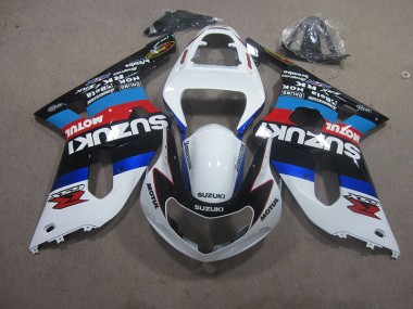 Bianco Blu Motul Kit Carenatura Completo ABS GSXR 600 K1 K2 K3 2001-2003