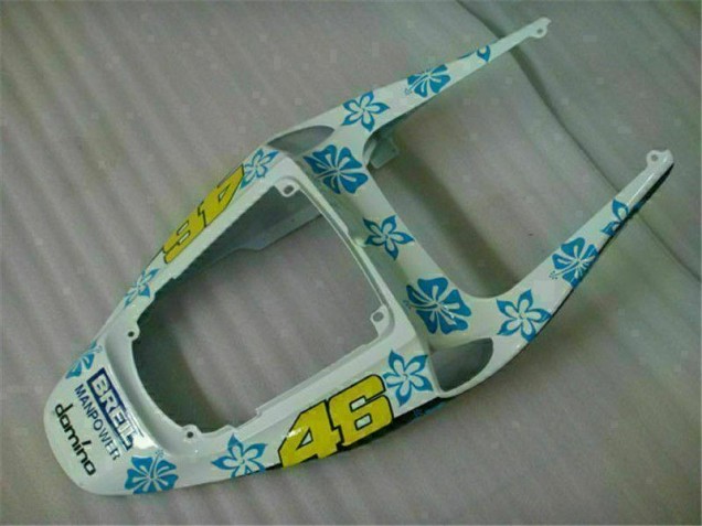 Bianco Blu Nastro Azzurro 46 ABS Plastica CBR 600 RR 2005-2006 Bianco Blu Nastro Azzurro 46 ABS Plastica CBR 600 RR 2005-2006