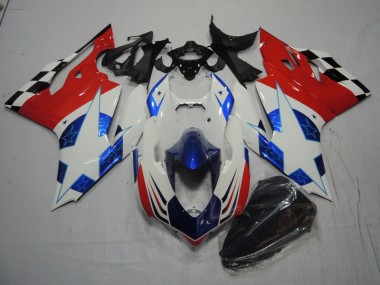 Bianco Blu Rosso Carene Ducati 1199 2011-2014