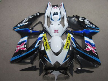 Bianco Dark Dog 07 Carene GSXR 600 K8 2008-2010