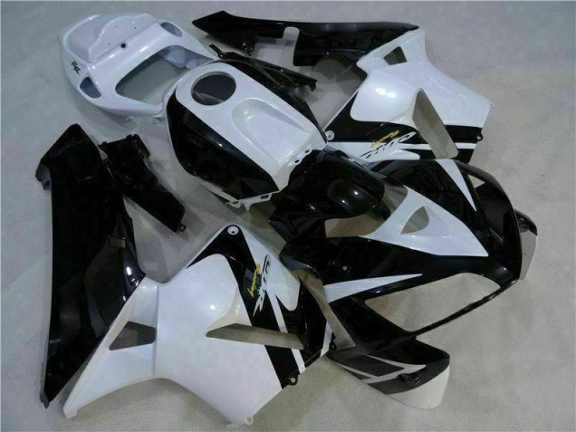 Bianco Nero ABS Plastica & Carena CBR 600 RR 2005-2006 Bianco Nero ABS Plastica & Carena CBR 600 RR 2005-2006