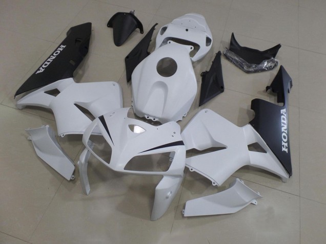 Bianco Nero ABS Plastica & Carene CBR 600 RR 2005-2006 Bianco Nero ABS Plastica & Carene CBR 600 RR 2005-2006