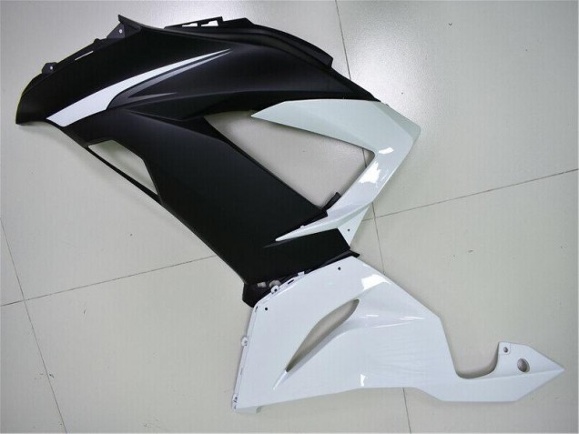 Bianco Nero ABS Plastica & Carene ZX6R 2013-2018 Bianco Nero ABS Plastica & Carene ZX6R 2013-2018