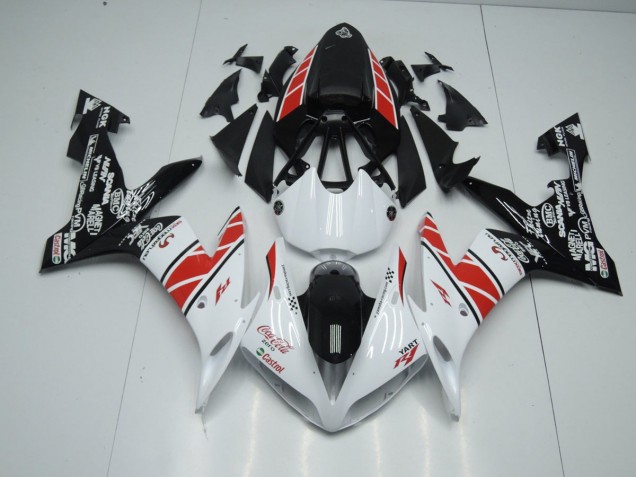 Bianco Nero Adesivos Carene R1 2004-2006 Bianco Nero Adesivos Carene R1 2004-2006