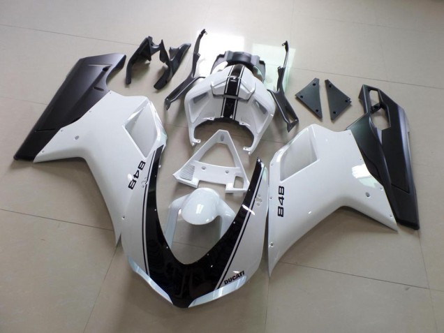 Bianco & Nero Banda Carene Ducati 848 1098 1198 2007-2014 Bianco & Nero Banda Carene Ducati 848 1098 1198 2007-2014