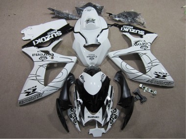 Bianco Nero Corona Extra Carene GSXR 600 K6 2006-2007