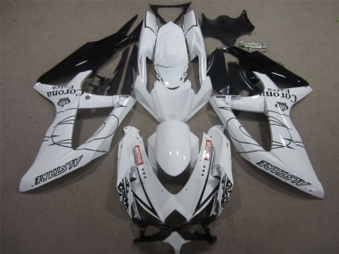 Bianco Nero Corona Extra Motul Carene GSXR 600 K8 2008-2010