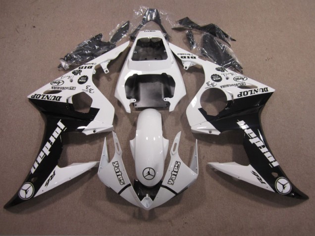 Bianco Nero Kit Carenatura Iniezione R6 2003-2005 Bianco Nero Kit Carenatura Iniezione R6 2003-2005