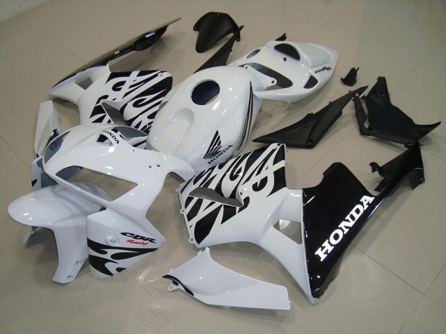 Bianco Nero Kit Completo Carenatura ABS CBR 600 RR 2005-2006 Bianco Nero Kit Completo Carenatura ABS CBR 600 RR 2005-2006