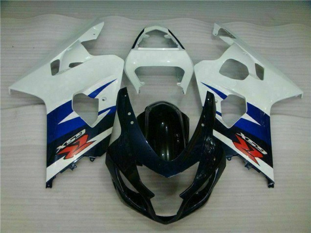 Bianco Nero Kits Carenatura Iniezione GSXR 600 / 750 K4 2004-2005 Bianco Nero Kits Carenatura Iniezione GSXR 600 / 750 K4 2004-2005