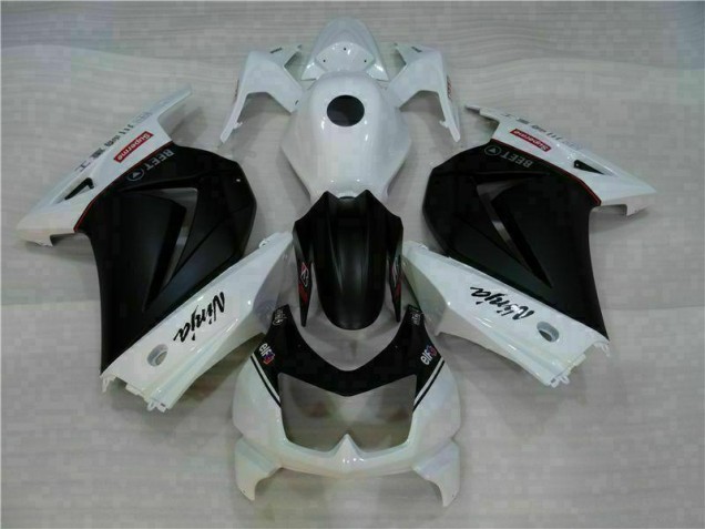 Bianco Nero Ninja Kit Carena & Plastica EX250 2008-2012 Bianco Nero Ninja Kit Carena & Plastica EX250 2008-2012