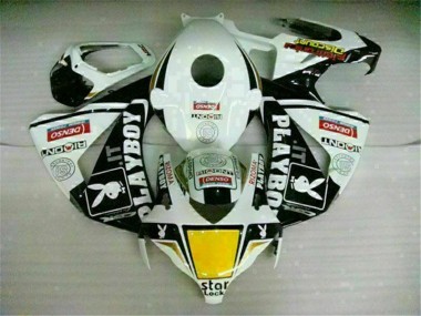 Bianco Nero Playboy ABS Plastica & Carena CBR 1000 RR 2008-2011