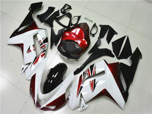 Bianco Nero Rosso Carene ZX6R 2007-2008 Bianco Nero Rosso Carene ZX6R 2007-2008