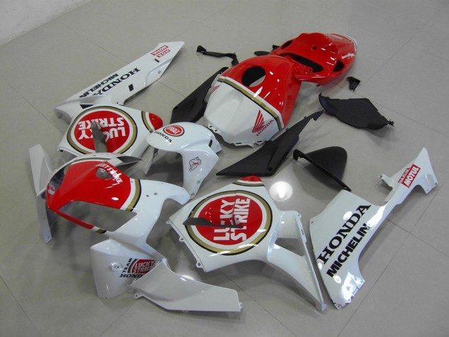 Bianco Perla Lucky Strike Carene CBR 600 RR 2005-2006 Bianco Perla Lucky Strike Carene CBR 600 RR 2005-2006