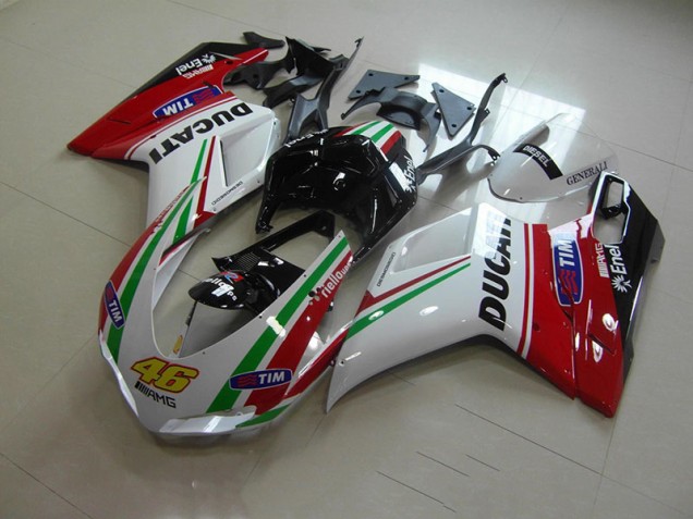 Bianco Rosso 46 Carene Ducati 1098 2007-2014 Bianco Rosso 46 Carene Ducati 1098 2007-2014