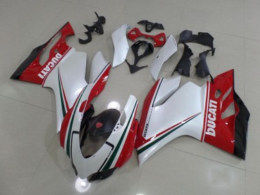 Bianco Rosso ABS Plastica & Carena Ducati 1199 2011-2014