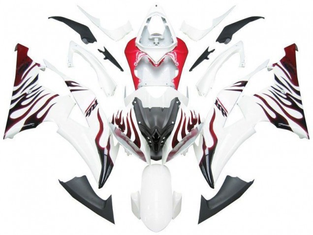 Bianco Rosso Fiamma R6 Carene R6 2008-2016 Bianco Rosso Fiamma R6 Carene R6 2008-2016
