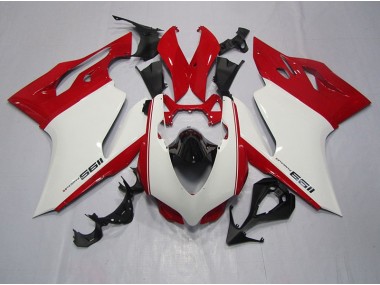Bianco Rosso Kit Carenatura Iniezione Ducati 1199 2011-2014