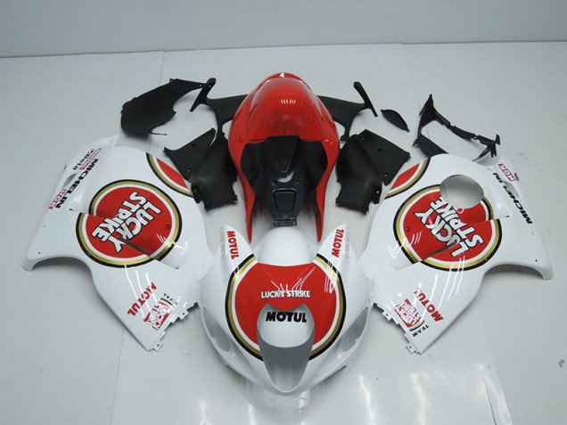 Bianco Rosso Lucky Strike Motul Carene GSXR 1300 Hayabusa 1996-2007 Bianco Rosso Lucky Strike Motul Carene GSXR 1300 Hayabusa 1996-2007