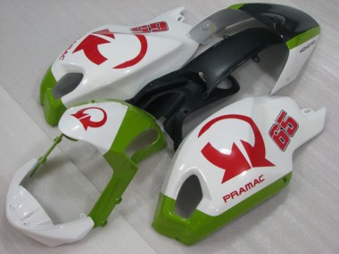 Bianco Rosso PRAMAC 65 Carene Ducati Monster 696 2008-2012