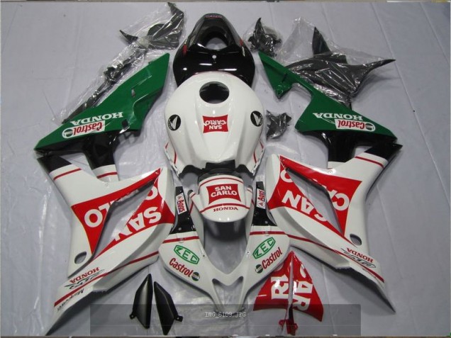 Bianco Rosso Verde San Carlo Castrol Carene CBR 600 RR 2007-2008 Bianco Rosso Verde San Carlo Castrol Carene CBR 600 RR 2007-2008