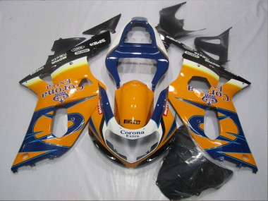 Blu Arancia Corona Extra Carene GSXR 600 K1 K2 K3 2001-2003