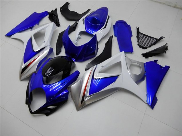 Blu Bianco ABS Kits Carenatura GSXR 1000 K7 2007-2008 Blu Bianco ABS Kits Carenatura GSXR 1000 K7 2007-2008