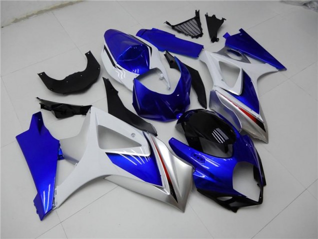 Blu Bianco ABS Kits Carenatura GSXR 1000 K7 2007-2008 Blu Bianco ABS Kits Carenatura GSXR 1000 K7 2007-2008