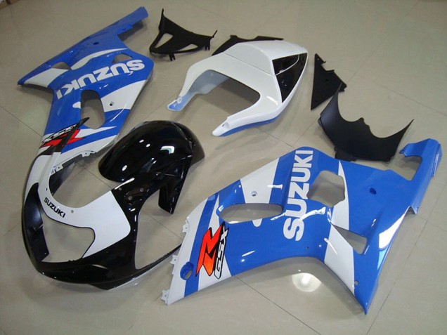 Blu Bianco ABS Kits Carenatura GSXR 750 K1 K2 K3 2001-2003 Blu Bianco ABS Kits Carenatura GSXR 750 K1 K2 K3 2001-2003