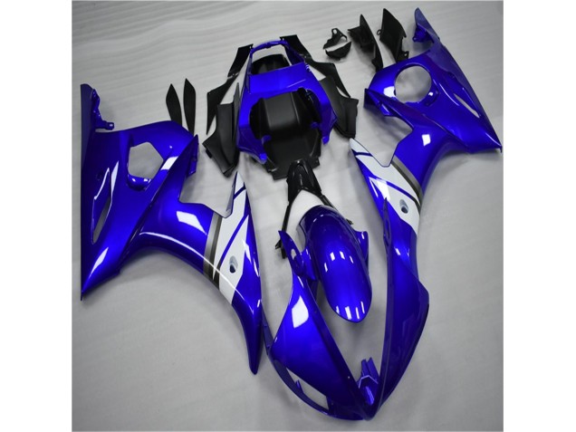 Blu Bianco ABS Plastica & Carene R6 2003-2005 Blu Bianco ABS Plastica & Carene R6 2003-2005