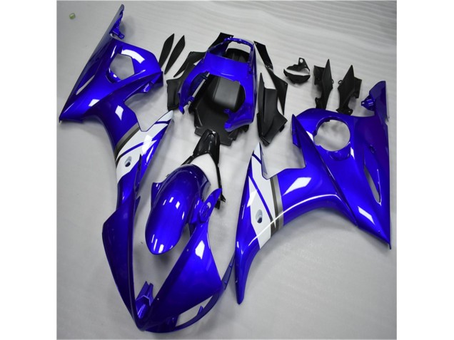 Blu Bianco ABS Plastica & Carene R6 2003-2005 Blu Bianco ABS Plastica & Carene R6 2003-2005