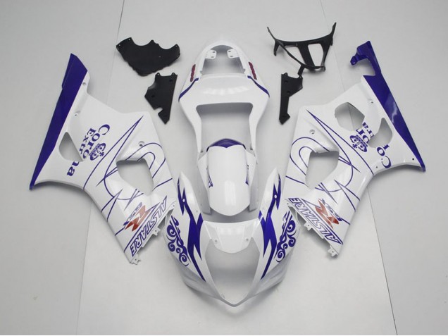 Blu Bianco Corona Carene GSXR 1000 K3 2003-2004 Blu Bianco Corona Carene GSXR 1000 K3 2003-2004