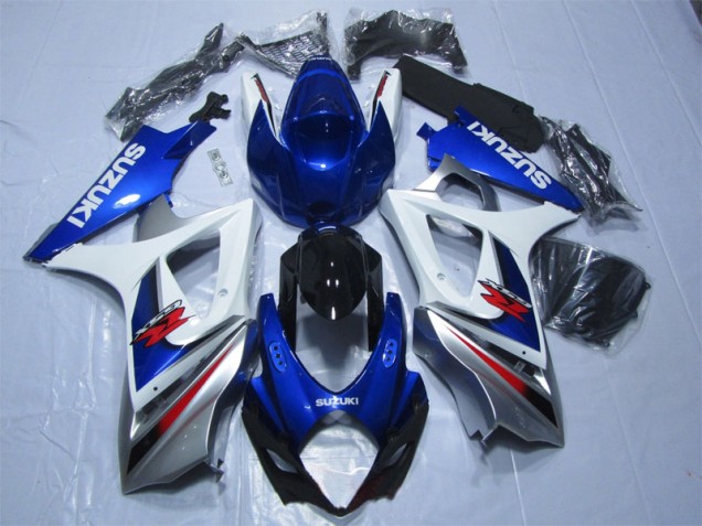 Blu Bianco Kit Carene GSXR 1000 K7 2007-2008 Blu Bianco Kit Carene GSXR 1000 K7 2007-2008