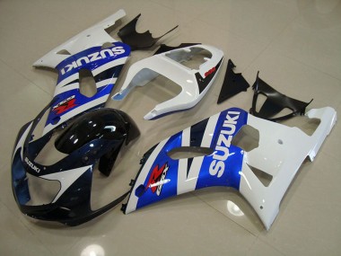 Blu Bianco Kit Carene GSXR 750 K1 K2 K3 2001-2003