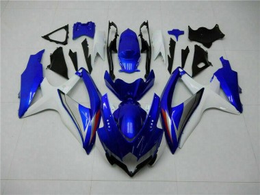 Blu Bianco Kits Carenatura Completa GSXR 600 / 750 K8 2008-2010