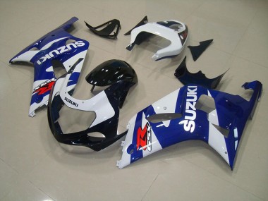 Blu Bianco Kits Carenatura Completo ABS GSXR 750 K1 K2 K3 2001-2003