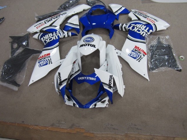 Blu Bianco Lucky Strike Motul Carene GSXR 600 K11 2011-2024 Blu Bianco Lucky Strike Motul Carene GSXR 600 K11 2011-2024