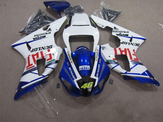 Blu Bianco Motul Dunlop 46 Kit Carenatura Completa R1 2009-2011 Blu Bianco Motul Dunlop 46 Kit Carenatura Completa R1 2009-2011