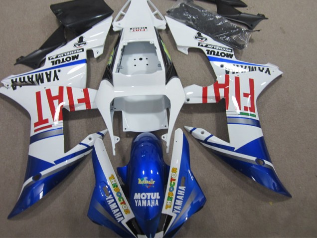 Blu Bianco Motul Fiat Kit Carenatura Completo ABS R1 2002-2003 Blu Bianco Motul Fiat Kit Carenatura Completo ABS R1 2002-2003