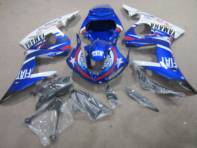 Blu Bianco Motul Fiat Kit Carenatura R6 2003-2005 Blu Bianco Motul Fiat Kit Carenatura R6 2003-2005